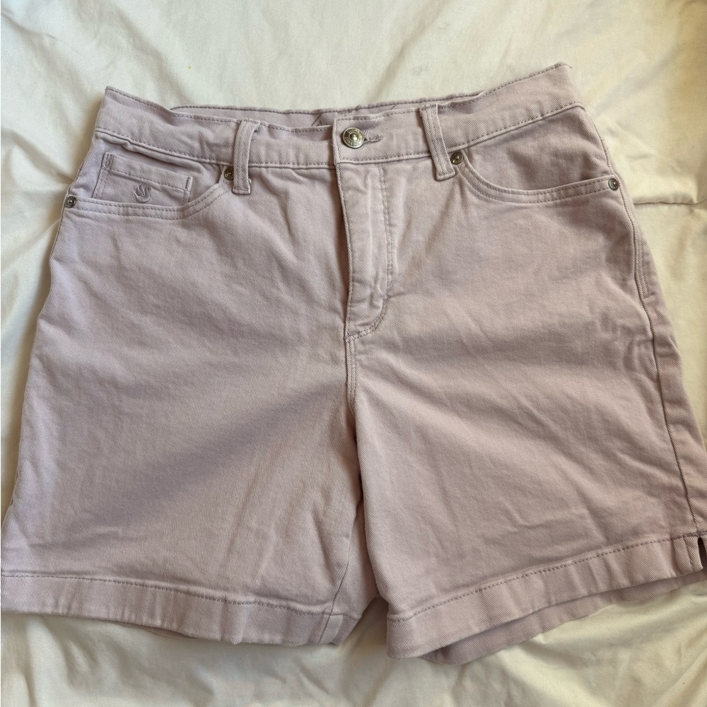 Women's Light Purple Denim Shorts